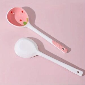 Strawberry Spoon Ceramic Set of two
